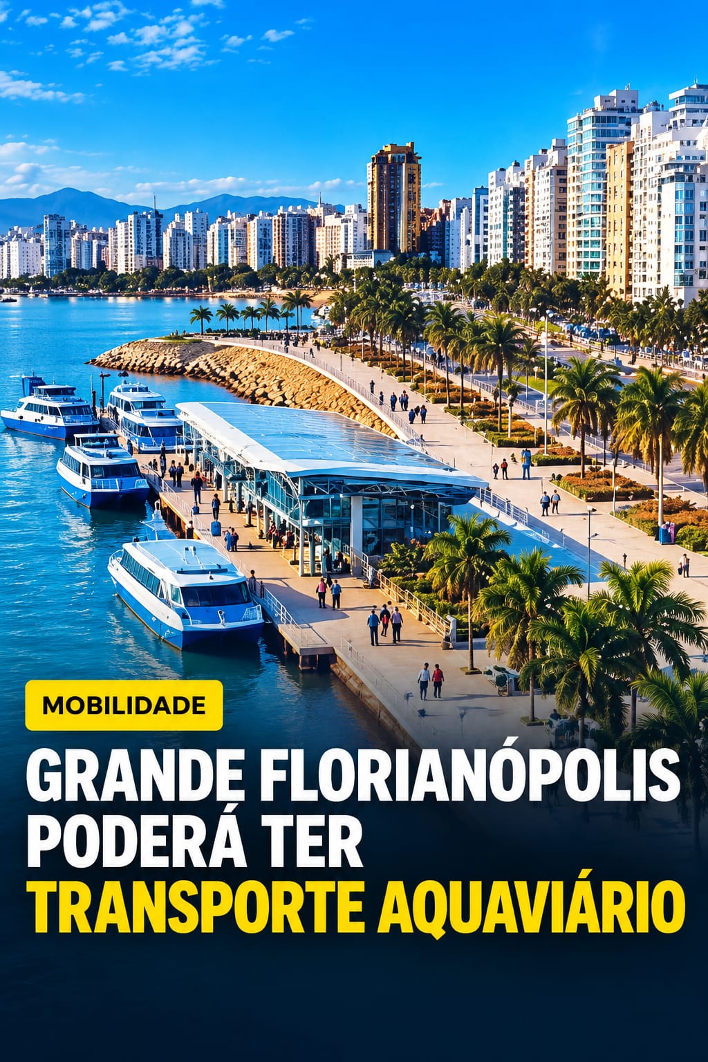 Grande Florianópolis poderá ter transporte aquaviário